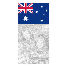 Carte photo de drapeau de l'Australie Photocarte Customisée