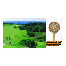 Carte photo de golf cartes avec photo