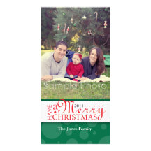 Carte photo de Joyeux Noël Photocarte Customisée