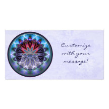 Carte photo de mandala d'IceFire Cartes De Vœux Avec Photo