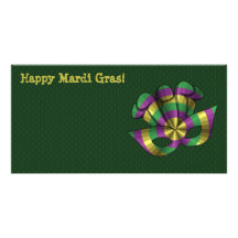 Carte photo de masque de mardi gras cartes avec photo