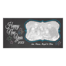Carte photo de style de tableau de bonne année photocartes personnalisées