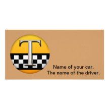 Carte photo de TAXI Photocarte Personnalisée
