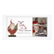 carte photo de vacances de père Noël Photocarte Personnalisée