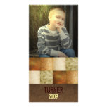 Carte photo grunge neutre de bloc photocartes personnalisées