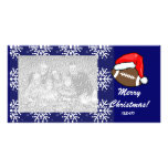 Carte photo - le football de Noël Modèle Pour Photocarte