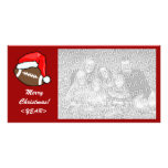 Carte photo - le football de Noël Photocarte Customisée