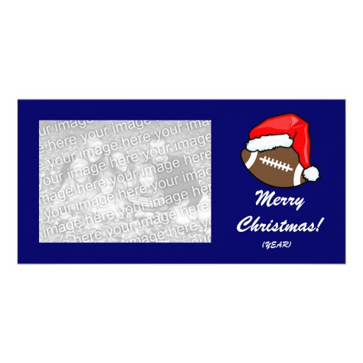 Carte photo - le football de Noël Cartes De Vœux Avec Photo