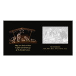 Carte photo religieux de Noël de nativité Photocartes