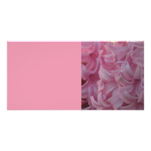 Carte photo rose de jacinthes photocartes