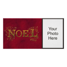 Carte photo rouge de vacances de Noel Cartes Avec Photo