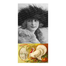 Carte photo vintage de thanksgiving photocarte personnalisée