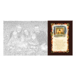 Carte photo vintage de thanksgiving cartes de vœux avec photo