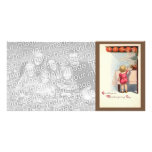 Carte photo vintage de thanksgiving photocartes