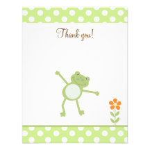 Carte plate de saute-mouton de saut de Merci migno Faire-parts
