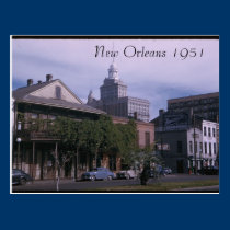 Carte postale 1951 de la Nouvelle-Orléans cartes postales