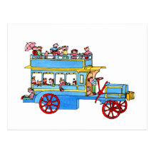 Carte postale "autobus "
