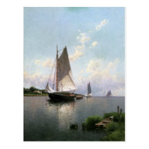 Carte postale avec la peinture d'Alfred Thompson B