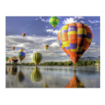 Carte postale chaude de ballons à air