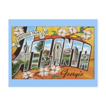 Carte postale d'Atlanta la Géorgie