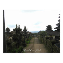Carte postale de Bali de temple de Besakih