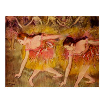Carte postale de ballerine d'Edgar Degas