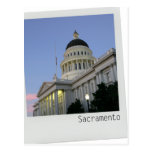 Carte postale de bâtiment de capitol de Sacramento