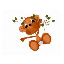 Carte postale de bébés de jungle toute l'occasion