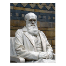Carte postale de Charles Darwin