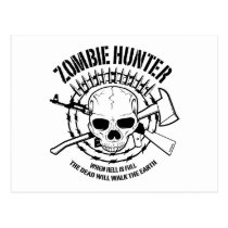 Carte postale de chasseur de zombi cartes postales