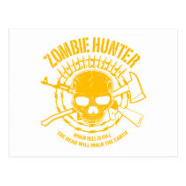 Carte postale de chasseur de zombi cartes postales