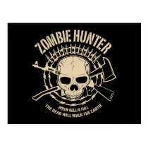 Carte postale de chasseur de zombi cartes postales
