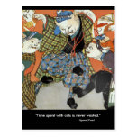 Carte postale de chats de danse