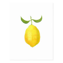 Carte postale de citron