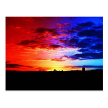 Carte postale de coucher du soleil