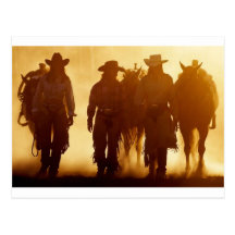 Carte postale de cow-girls