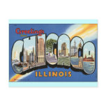 Carte postale de cru de Chicago l'Illinois