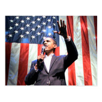 Carte postale de drapeau d'Obama cartes postales