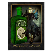 Carte postale de féerie d'absinthe