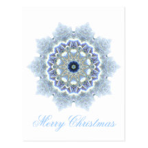 Carte postale de flocon de neige