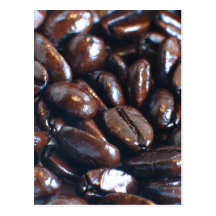 Carte postale de grains de café