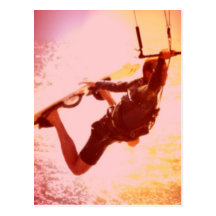 Carte postale de grippage de kitesurf