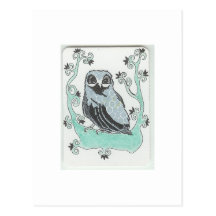 Carte postale de hibou