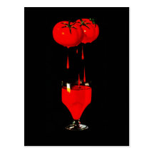 CARTE POSTALE DE JUS DE TOMATES DE MARY SANGLANTE 
