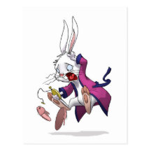 Carte postale de lapin de Whtie