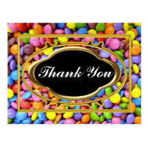 Carte postale de note de Merci