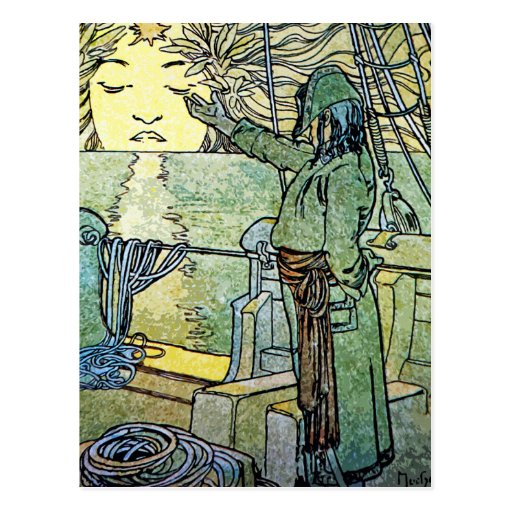 Carte postale de Nouveau d'art : Alphonse Mucha - 