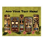 Carte postale de partie de Tiki