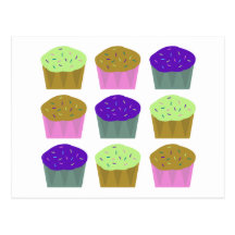 Carte postale de petits gâteaux