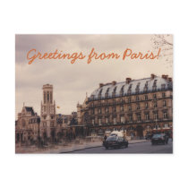 Carte postale de rue de Paris